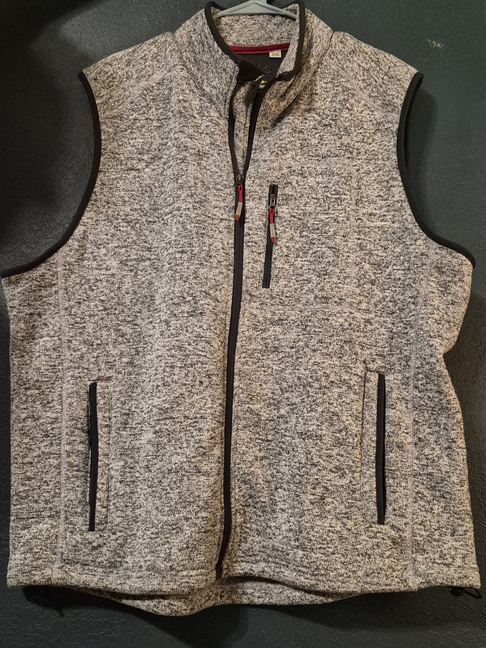 Orvis Gray Heather Full-Zip Fleece Vest